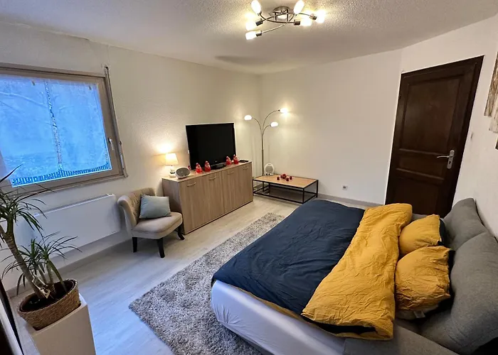 F2 Florival 45m2, Avec Terrasse, Route Du Vin Et Free Parking شقة *